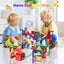 Kids 170Pcs Magnetic Tiles Blocks Dinosaur STEM Building Toy Children Gift Play Carousel 3