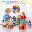 Kids 170Pcs Magnetic Tiles Blocks Dinosaur STEM Building Toy Children Gift Play Carousel 5