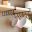 4 Piece Metal 6 Hook Mug Rack Hanging Wardrobe Kitchen Organizer Coffee Tea Carousel 5