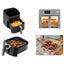 Air Fryer Basket ! Air Fryer Mesh Basket, Stainless Steel Food Fry Basket w Carousel 6