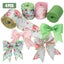 4 Roll Floral Fabric Ribbons, 14.7ft Decorative Flower Trim Ribbon for DIY Carousel 1
