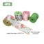 4 Roll Floral Fabric Ribbons, 14.7ft Decorative Flower Trim Ribbon for DIY Carousel 2