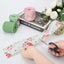 4 Roll Floral Fabric Ribbons, 14.7ft Decorative Flower Trim Ribbon for DIY Carousel 4