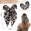 2PCS Leopard print Hair Bows for Women Big Ribbon Bows for Hair Long Tail B Carousel 2
