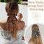 2PCS Leopard print Hair Bows for Women Big Ribbon Bows for Hair Long Tail B Carousel 5