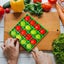 Food Prep Grid Tray for Cherry Tomatoes and Grapes, 16-Compartment Fruit Sl Carousel 7
