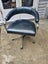 Retro chrome and vinyl swivel chair Carousel 2