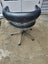 Retro chrome and vinyl swivel chair Carousel 3