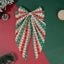 3PCS Christmas Hair Bows for Women Girls, Red Green Tassel Hair Ribbon Bowk Carousel 3