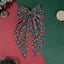 3PCS Christmas Hair Bows for Women Girls, Red Green Tassel Hair Ribbon Bowk Carousel 4