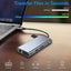 USB C Multiport Hub, 11 in 1 Docking Station with 4K HDMI, VGA, 1000 RJ45 E Carousel 4