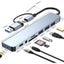 USB C Hub Pro 8 in 1 Multiport Adapter, 3 USB 2.0 Ports, 1 USB 3.0 Port, SD Carousel 2