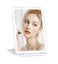 Travel Makeup Mirror, 3 Color Lighting Vanity Mirror, Rechargeable 1000mAh Carousel 2