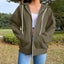 Trendy Queen Womens Zip Up Hoodies Oversized Sweatshirts Fall Fashion Outfi Carousel 1