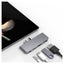 HyperDrive Type-C to HDMI USB-A USB-C 3.5mm Adapter Hub for Surface Go Silver Carousel 3