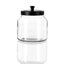 Lemon & Lime 2L 18cm Cosmo Glass Jar w Black Lid Food Kitchen Storage Display Carousel 2