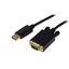 Star Tech 1.8m DisplayPort to VGA Cable 1080p 60Hz For PC Monitor Projector Carousel 1