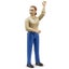 Bruder Bworld 10cm Brown-Haired Woman In Blue Jeans 1:16 Action Figurine 4+ Toy Carousel 3