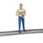 Bruder Bworld 10cm Brown-Haired Woman In Blue Jeans 1:16 Action Figurine 4+ Toy Carousel 5
