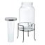Lemon & Lime 5.5L Glass Beverage Juice Drink Water Tea Diffuser Stand Dispenser Carousel 2