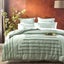 Renee Taylor Classic Queen Bed Quilt Cover Cotton Vintage Washed Tufted Sage Carousel 1