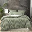 Cloud Linen Wave 65cm Pillowcase Cotton Chenille Vintage Washed Tufted Euro Sage Carousel 1