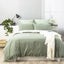 Renee Taylor Essentials Super King Quilt Cover Stone Washed Reversible Juniper Carousel 1