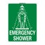 Emergency Shower 200x300mm Medium Safety Sign Polypropylene Wall Door Mountable Carousel 1