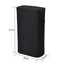 Sherwood Voyager Slim Laundry Hamper 40L Faux Linen 22x39x67cm Black Carousel 8