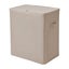 Sherwood Voyager 3-Section Laundry Hamper 120L Faux Linen 64x40x67cm Natural Carousel 11