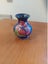 Moorcroft Pottery Small Vase – Blue Ground with Floral Decoration Carousel 1
