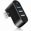 USB 3.0 hub, 4-port USB extender [90?a/180?a rotatable], suitable for laptops Carousel 1