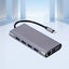 11-in-1 USB 3.0 Hub, Type-C to USB Adapter Splitter, VGA Card Reader, Multi Carousel 4