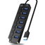 KUTGY 7 Port USB Hub Splitter 3.0 Powered for Laptop Computer USB Extender Carousel 1