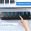 KUTGY 7 Port USB Hub Splitter 3.0 Powered for Laptop Computer USB Extender Carousel 7