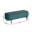Artiss Velvet Storage Ottoman With Box Green 140 Centimetre Home Furniture Carousel 2