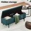 Artiss Velvet Storage Ottoman With Box Green 140 Centimetre Home Furniture Carousel 4
