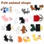 12Pcs Jungle Animals Sewing Kit DIY Animals Crafts Kit Felt Zoo Animal Craf Carousel 6
