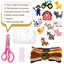 12Pcs Jungle Animals Sewing Kit DIY Animals Crafts Kit Felt Zoo Animal Craf Carousel 7
