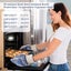 Elosung Blue And White Extreme Heat Resistant Bbq Gloves Cut Oven Mitts With Non Carousel 5
