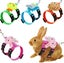 4 Set Adjustable Bunny Rabbit Harness and Leash Set for Ferret and Small Pe Carousel 1