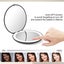 Travel Mirror with Light, 1X/10X Magnification Compact Mirror, Rechargeable Carousel 3