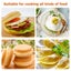 Pancake Pan Non-Stick Fried Egg Pan 4 Holes Frying Pan Pancakes Maker with Carousel 3