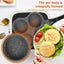 Pancake Pan Non-Stick Fried Egg Pan 4 Holes Frying Pan Pancakes Maker with Carousel 4
