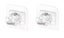 3 packs (6 pcs) of Nail-Free Adjustable Curtain Rod Holder Carousel 1