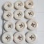 White almost off white sewing vintage retro buttons scrapbooking crafting toys Carousel 2