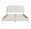 Eltham Bedframe White PU Queen Carousel 1