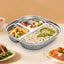 KidsDivided Plate ! 304 Stainless SteelKidsPlate, Compartmentalized Dinner Carousel 2