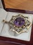 Stunning Victorian 9ct Gold Amethyst and Seed Pearl Pendant 6.21gm Carousel 7