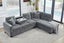 NEBULA Pro Sectional Sofa w/ Ottoman & USB Port (Misty Grey) Chaise Facing Right Carousel 7